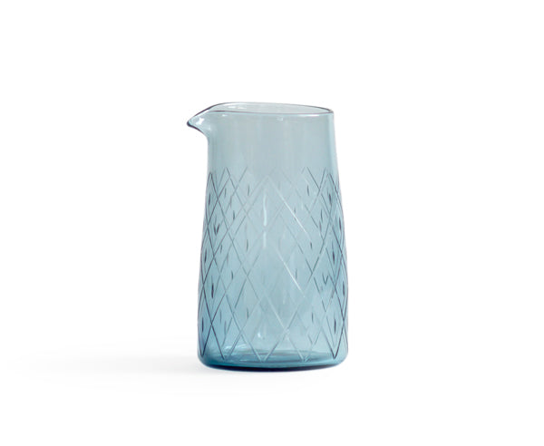 Reclaimed Blue One-Lipped Pitcher - Wire Net (OUT OF STOCK)