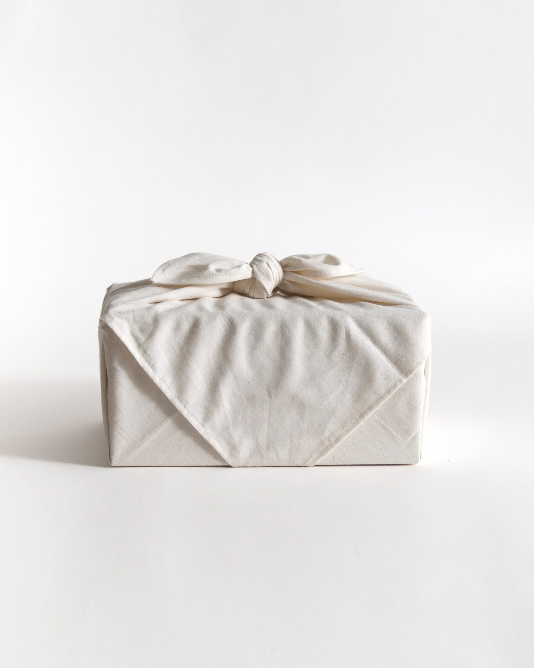 Furoshiki wrapping on Nezen Box Set by Iwata on a white background