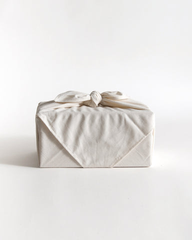 Furoshiki wrapping on Nezen Box Set by Iwata on a white background