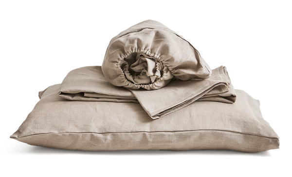 Unbleached Linen Sheet Set
