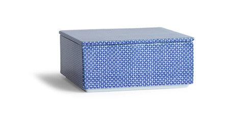 Porcelain Box - Blue Gokushippo