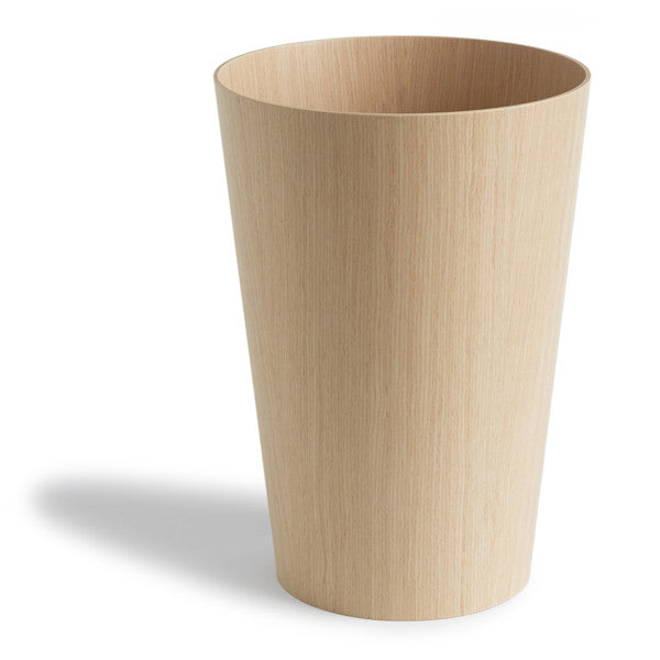 Paper Waste Basket - White Oak