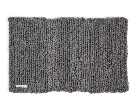 Natural Knitted Linen Floor Mat