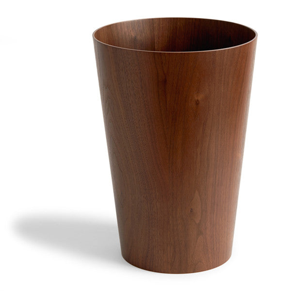 Paper Waste Basket - Walnut