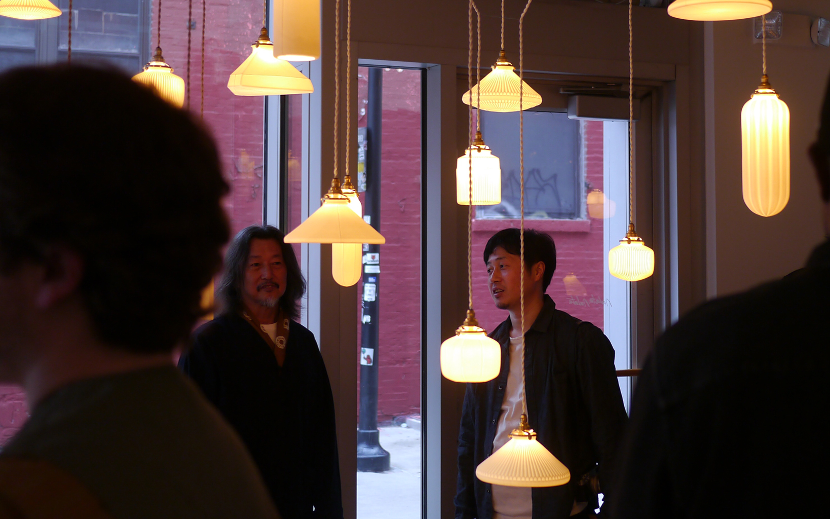 Koji and Hirotaka Tobimatsu at Casting Light exhibition at Nalata Nalata