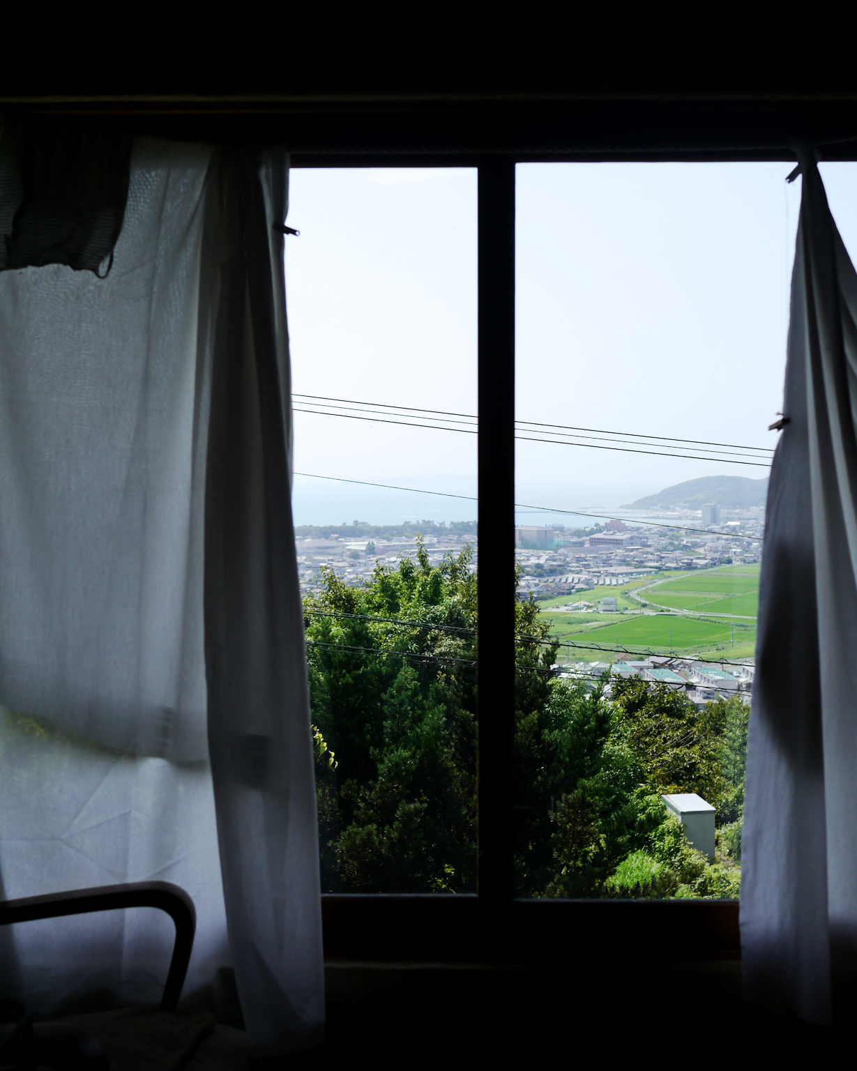 View of Fukutsu shoreline from Keisuke Iwata's home studio