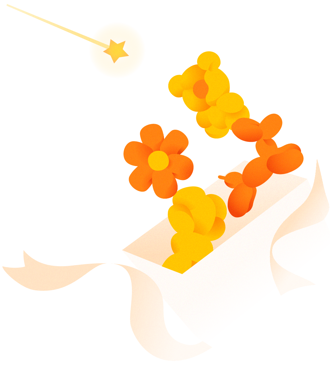 風船のイラスト