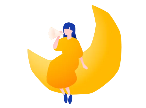 挿絵：ライブ配信をする女の子